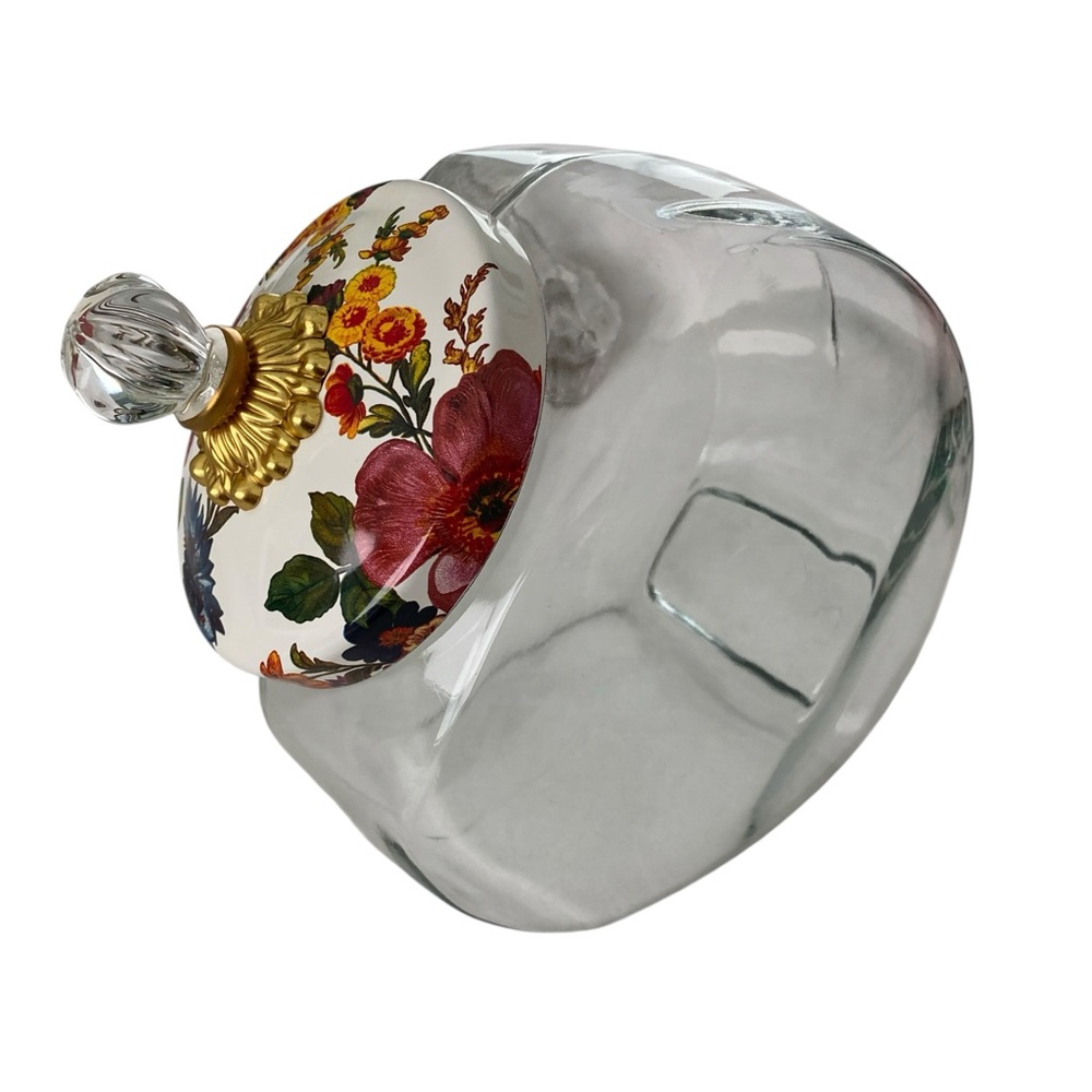 MACKENZIE-CHILDS 1 Gallon Cookie Jar with Flower Market Enamel Lid